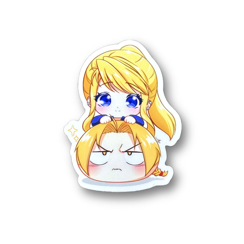 Chibi Edward & Winry Sticker - Mochi Series