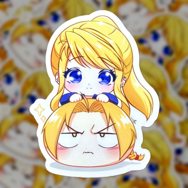 Chibi Edward & Winry Sticker - Mochi Series