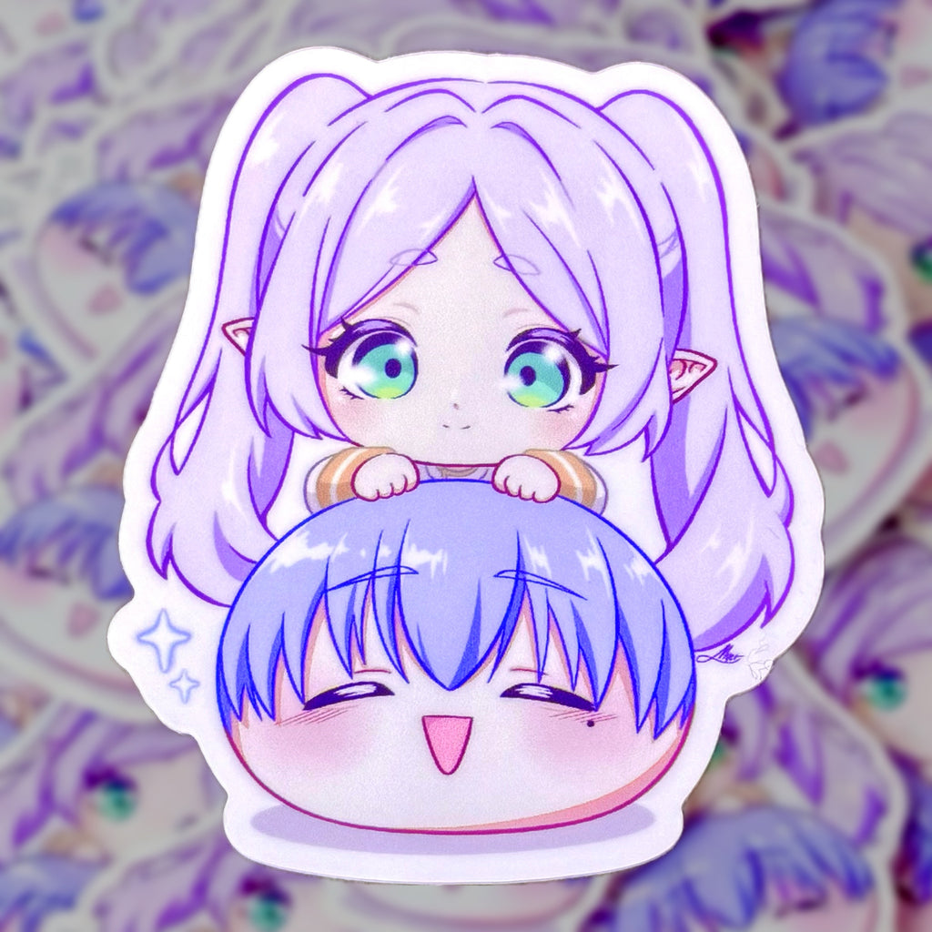 Chibi Frieren & Himmel Sticker - Mochi Series