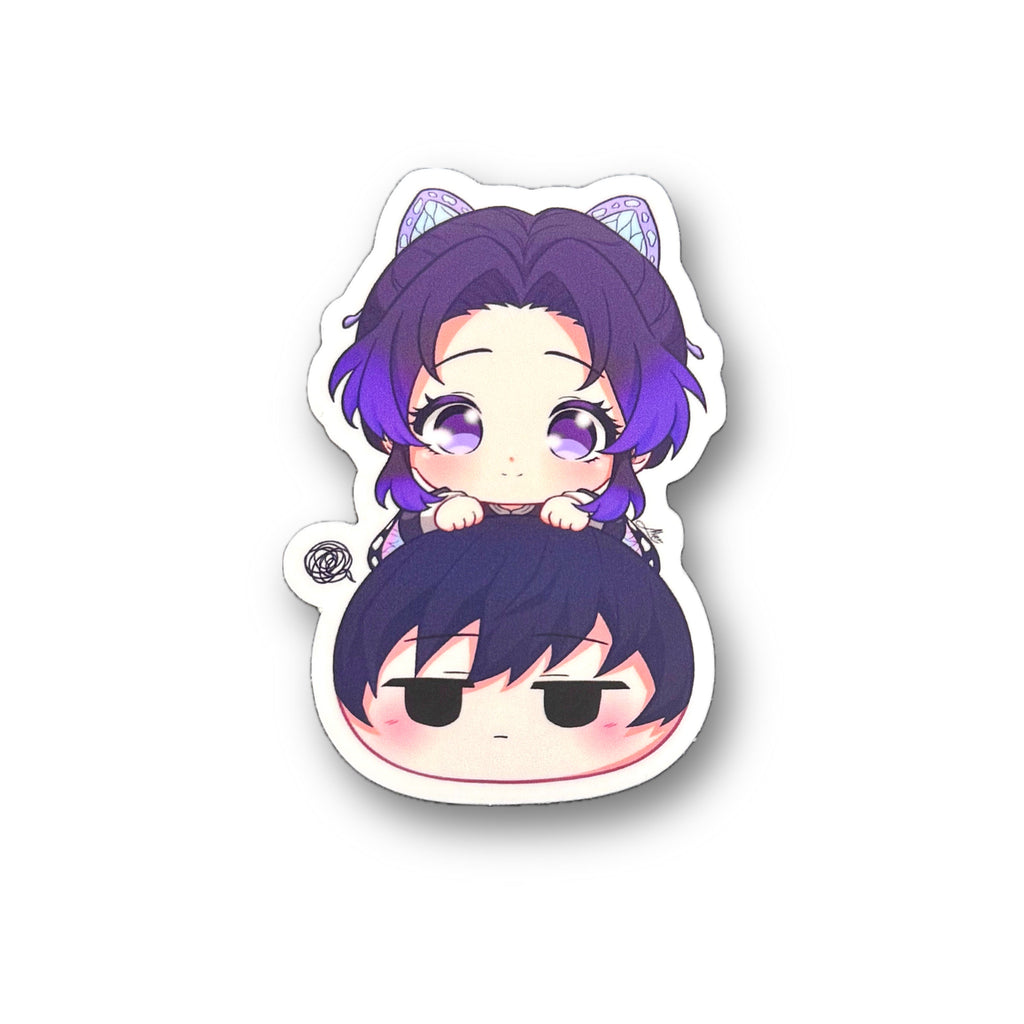 Chibi Shinobu & Giyuu Sticker - Mochi Series