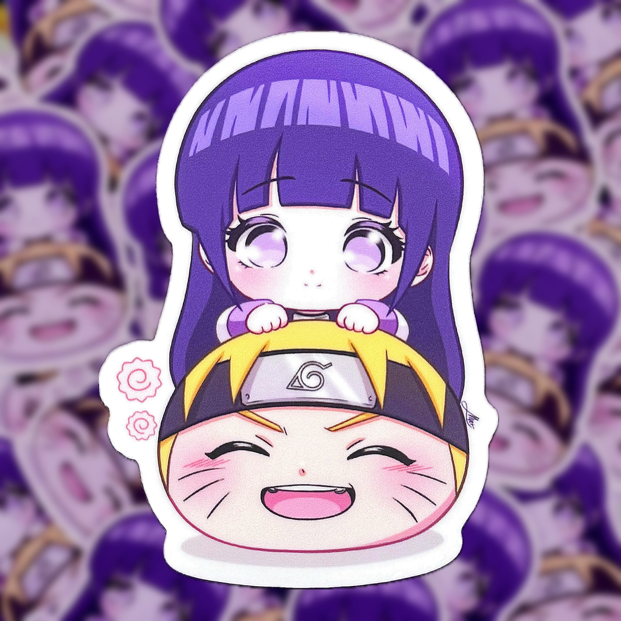 Chibi Hinata & Naruto sticker - Mochi Series