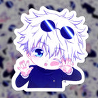 Chibi Peeking Gojo Sticker