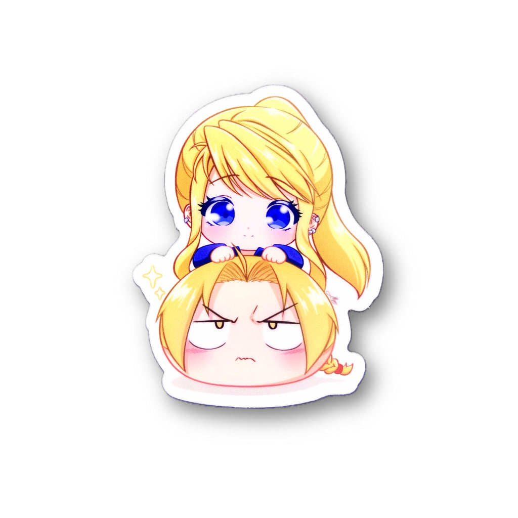 Chibi Edward & Winry Sticker - Mochi Series