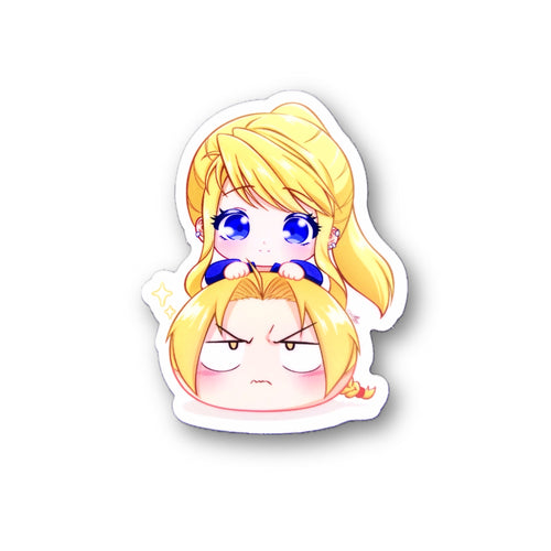 Chibi Edward & Winry Sticker - Mochi Series