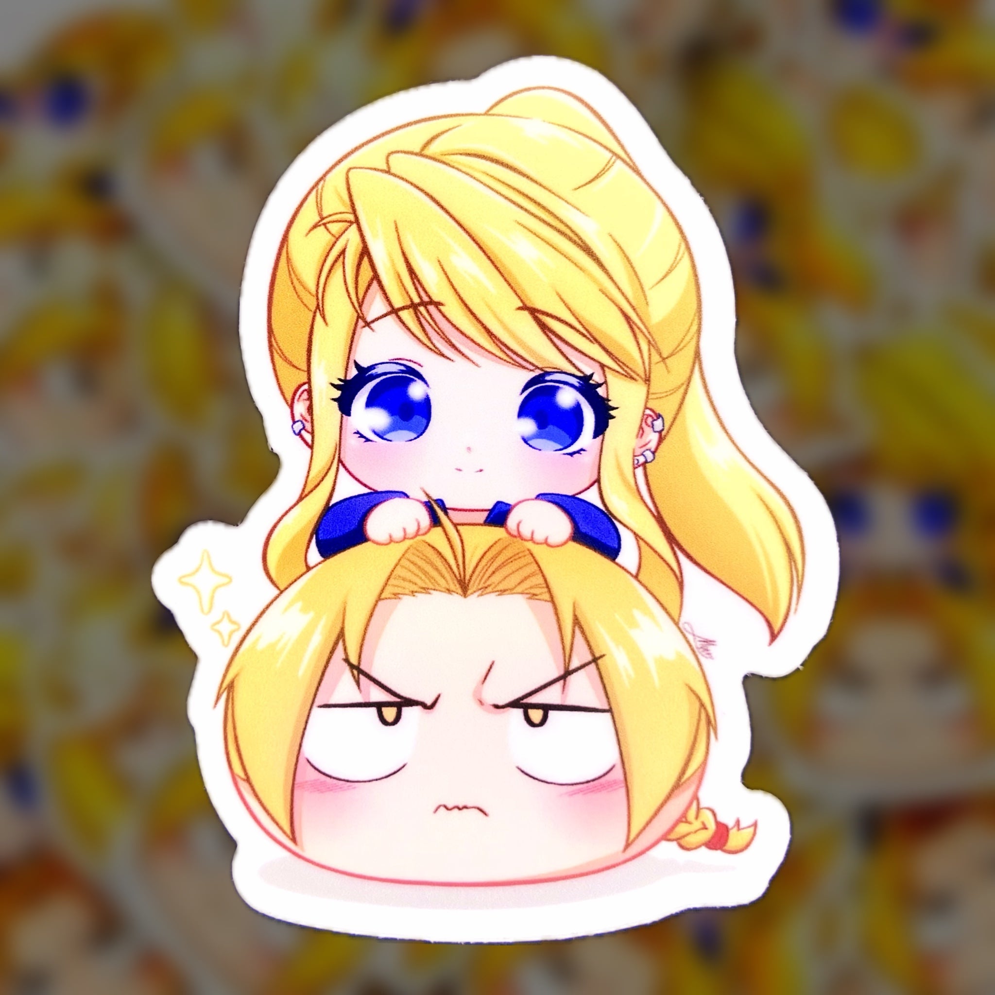 Chibi Edward & Winry Sticker - Mochi Series