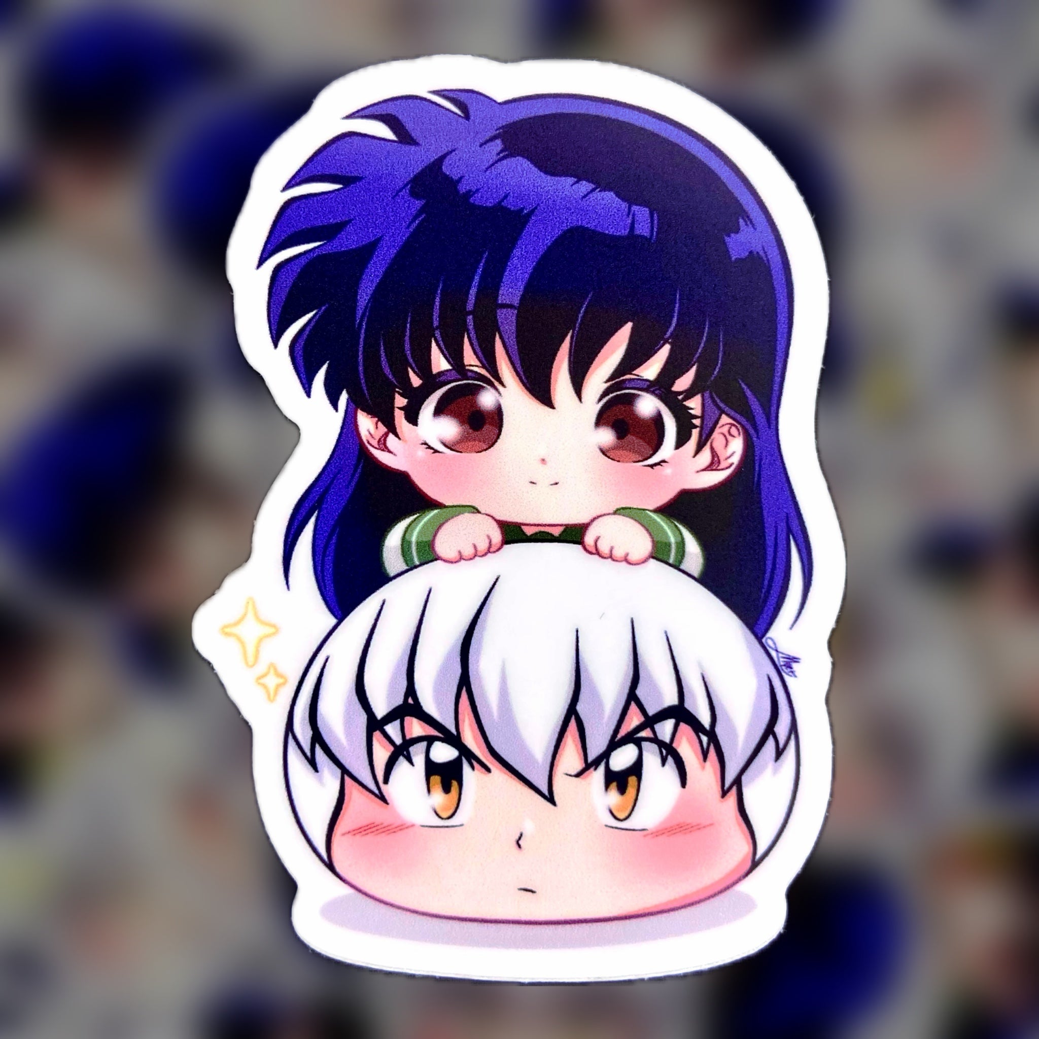 Chibi Inuyasha & Kagome Sticker - Mochi Series
