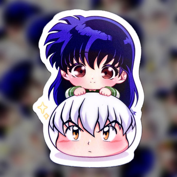 Chibi Inuyasha & Kagome Sticker - Mochi Series
