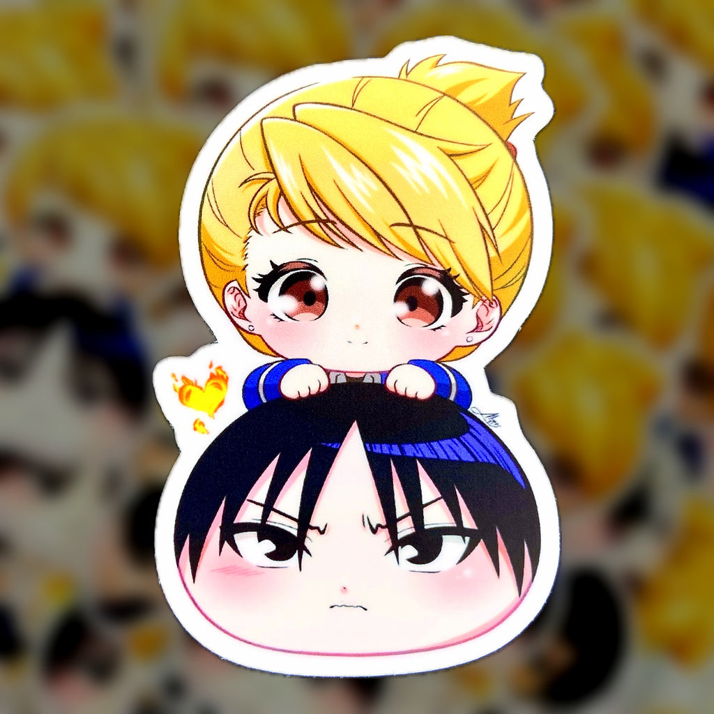 Chibi Riza & Roy sticker - Mochi Series