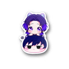 Chibi Shinobu & Giyuu Sticker - Mochi Series